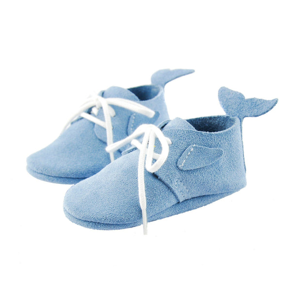 Dolphin- Little Lambo baby moccasins