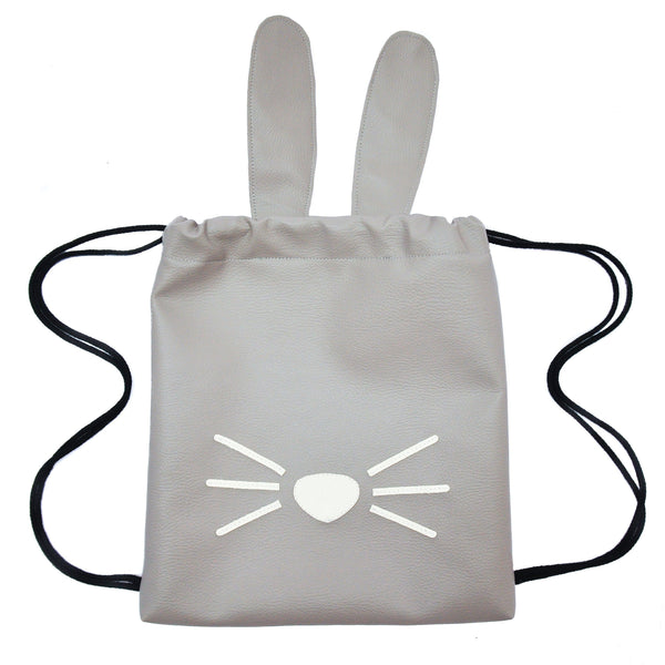 Bunny - Backpack-Little Lambo kids backpack drawstring animal